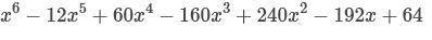 Решите уравнение (x+2)⁶ с бинома Ньютона. Нужно полное решение