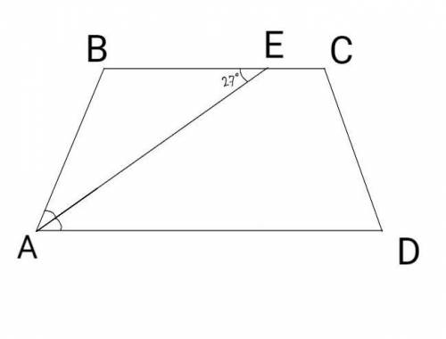 Найдите острый угол параллелограмма ABCD, если биссектриса у- ла А образует со стороной Вс угол, рав