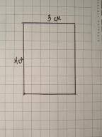 Побудувати прамокутник зі сторонами 4 см і 3 см. Обчислити його площу і периметр