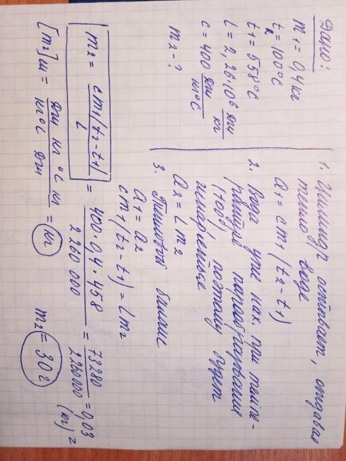 физика 8 класс задача Определи массу испарившейся водыВ калориметр опускают цинковый цилиндр массой