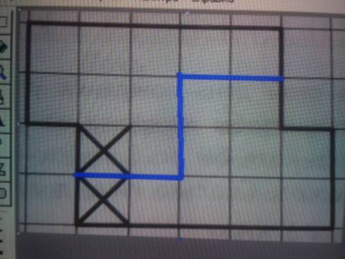 5) На рисунке изображена фигура. 1) Найди периметр этой фигуры, если сторона одной клетки 1 см. отве