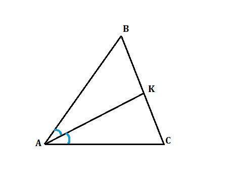 отрезок ak биссектриса треугольника abc найдите отрезки bk и kc если ab=8 ac=12 bc=10, стороны AB и