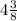 4\frac{3}{8}