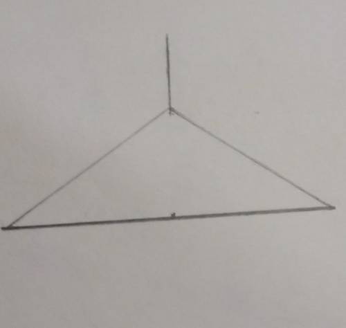 С циркуля и линейки постройте треугольник со сторонами 5 см, 3 см и 3 см.