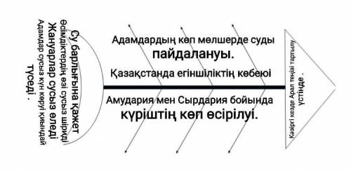 Балықтың басына Арал теңізінің қандай тақсірет тартып жатқанын жазыңдар