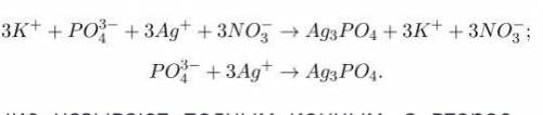 Складіть рівняння реакції , що відбувається між калій ортофосфатом і аргентум(І) нітратом у водному