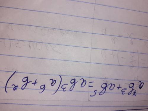 Вынеси общий множитель за скобки a^7b^3+ab^5