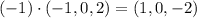 (-1)\cdot (-1,0,2) = (1,0,-2)