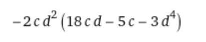 Разложи на множители: 10c^2d^2-36c^2d^3+6cd^6