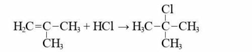 7. Какое вещество образуется при взаимодействии 2-метил пропена с HCI .Напишите уравнение реакции.