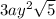 3ay^{2}\sqrt{5}