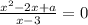 \frac{x^{2}-2x+a }{x-3} = 0