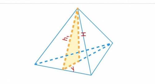 в правильной треугольной пирамиде сторона основания 6 корень из 3 см, а апофема - 5 см, Вычислите вы