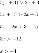 5(x+3)2x+35x+152x+35x-2x3-153x-12x-4