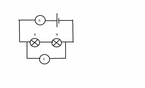 В установке использованы две одинаковые лампы. Вычислите сопротивление каждой лампы и их общее сопро