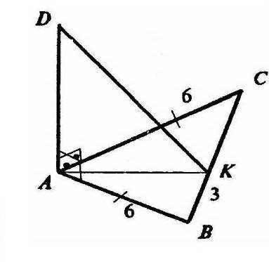 из вершины равностороннего треугольника ABC восстановлен перпендикуляр AD к плоскости треугольника н