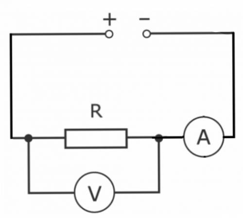. Выполняя практическую работу, ученик измерил силу тока в резисторе сопротивлением R = 6 Ом и напря
