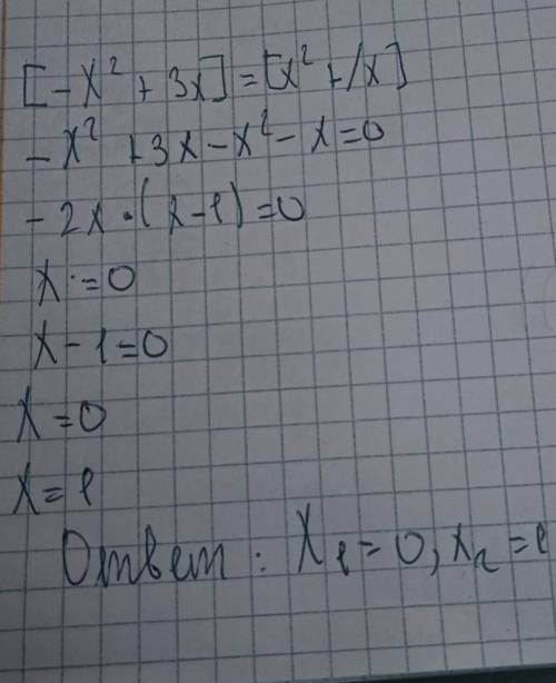 [-X ² + 3x]= [x² + / X]
