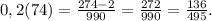 0,2(74)=\frac{274-2}{990} =\frac{272}{990} =\frac{136}{495} .