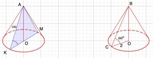 498. Синус угла между образующей конуса, равной 100, и плоскостью основания равен 0,6. Найдите перим