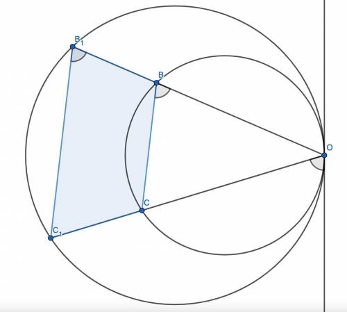 Две задачи по геометрии ОГЭ 24.Окружности, радиусы которых равны r и R, касаются внутренним образом