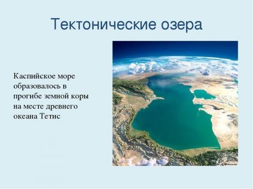 Какого происхождения Мёртвое море Аральское море Каспийское море и озеро Байкал