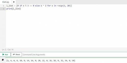 Используя list comprehension создасть список используя range(1, 20), в котором каждое число, делящее