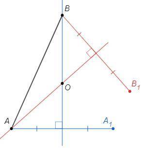 Поміркуй, як можна відновити рівнобедрений трикутник, якщо залишилися центр описаного навколо нього