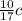 \frac{10}{17} c