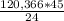 \frac{120,366*45}{24}