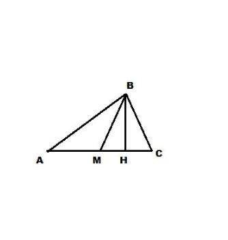В треугольнике ABC BM – медиана и BH – высота. Известно, что AC=76 и BC=BM. Найдите AH.