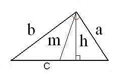 Сума катетiв прямокутного трикутника дорівнює 70 см, а сума медіани i висоти, проведеної до гіпотену