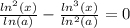 \frac{ln^{2}(x)}{ln(a)} -\frac{ln^{3}(x)}{ln^{2}(a)}=0