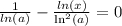 \frac{1}{ln(a)}-\frac{ln(x)}{\ln^{2}(a)} =0