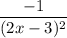 \displaystyle \frac{-1}{(2x-3)^2}