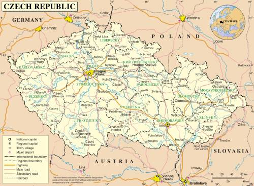 Сколько уездов в Чешской Республике?