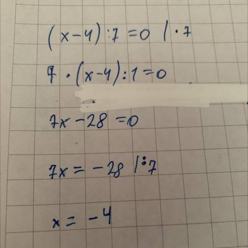1) (x - 4) : 7 =0. 2) (- 1, 1 + x) :8,8=0; 3) (- 1, 8 + x) :|-0,24|=0; 4) |x| : (- 5) = 0. 5) |x - 5