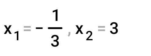 Розв'язати рівняння 3х в квадраті -8х-3=0