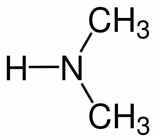 Число атомов водорода в молекулярной формуле диметиламина