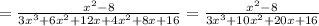 =\frac{x^{2}-8}{3x^{3}+6x^{2}+12x+4x^{2}+8x+16}=\frac{x^{2}-8}{3x^{3}+10x^{2}+20x+16}