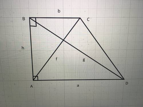 ДО ІТЬ З МАЛЮНКОМ!!Доведіть, що в прямокутній трапеції різниця квадратів діагоналей дорівнює різниці